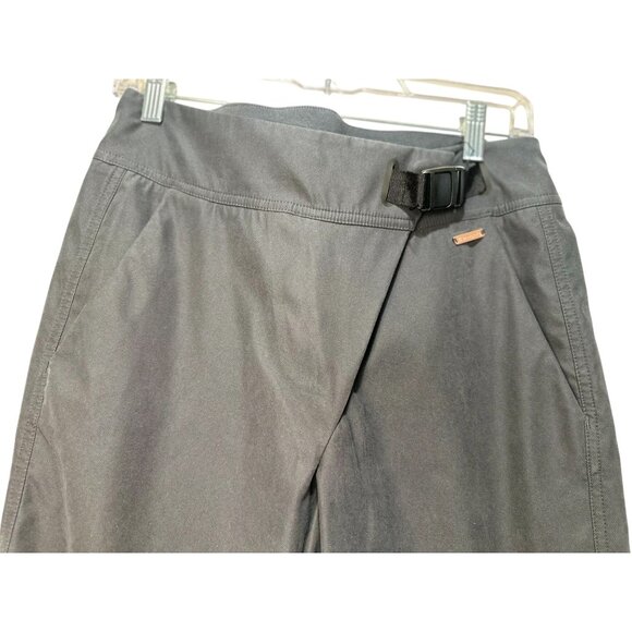 Sweaty Betty Woven Trousers Pants Size Small Black Outdoor Buckle Waist Gorpcore - Picture 14 of 16